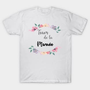 Team de la mariee floral T-Shirt